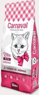 Carnaval Premium Cat Tavuklu Yavru 15 kg Kedi Maması kullananlar yorumlar